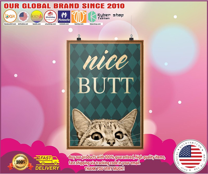 Cat nice butt vertical poster