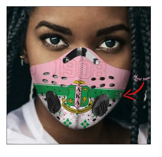 AKA Alpha Kappa Alpha 1908 face mask