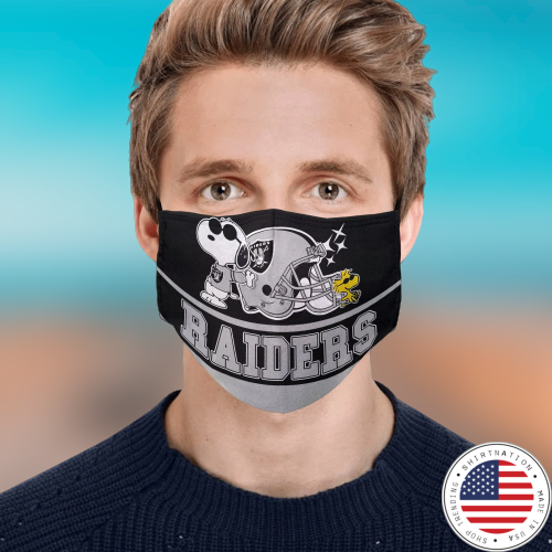 Snoopy Oakland Raiders Face Mask