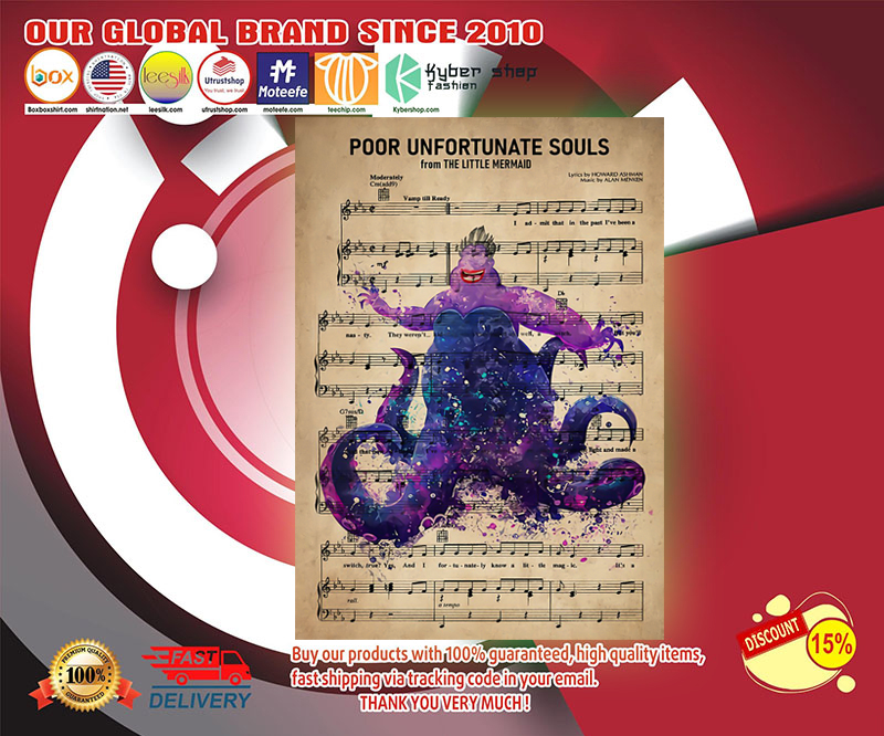 Poor unfortunate souls from the little mermaid poster