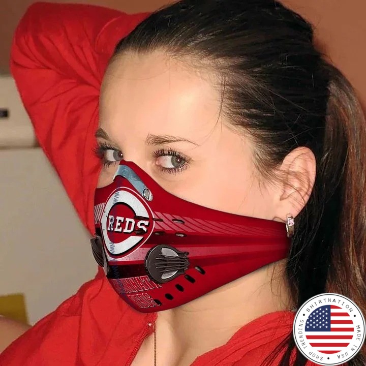 Cincinnati Reds filter face mask