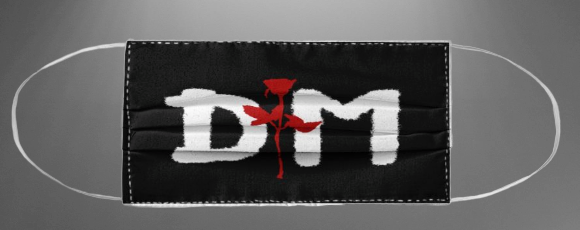 DM Depeche Mode rose face mask