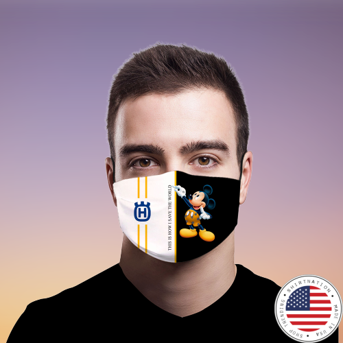 Husqvarna this is how i save the world face mask