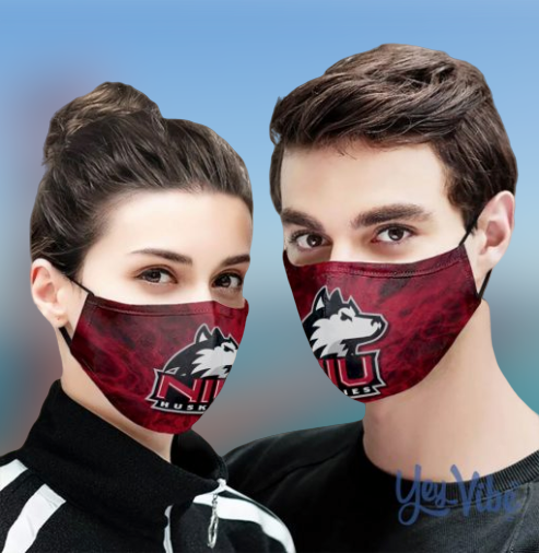 NIU Huskies face mask