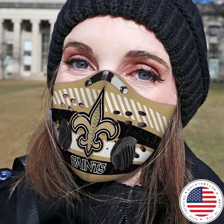 New Orleans Saints filter face mask