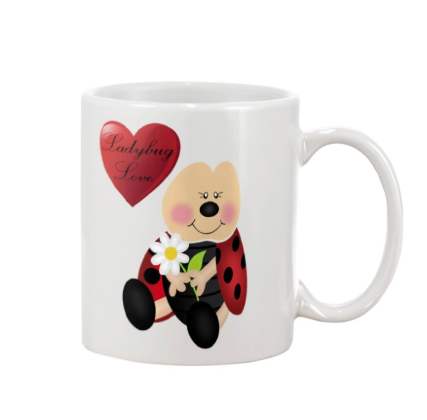 Ladybug love mug