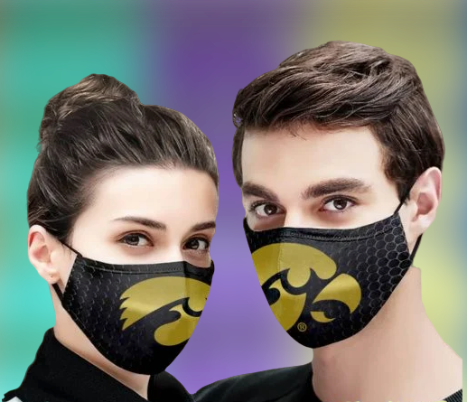 Iowa Hawkeyes face mask