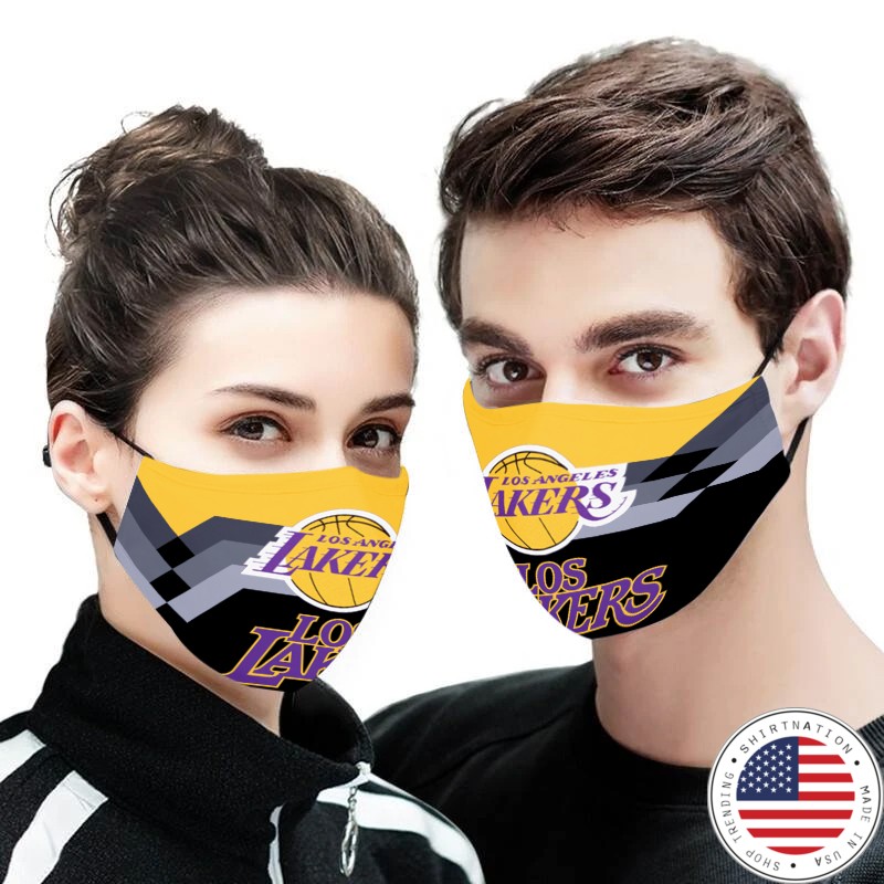 Los Angeles Lakers face mask