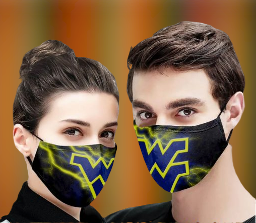West Virginia Mountaineers football face mask