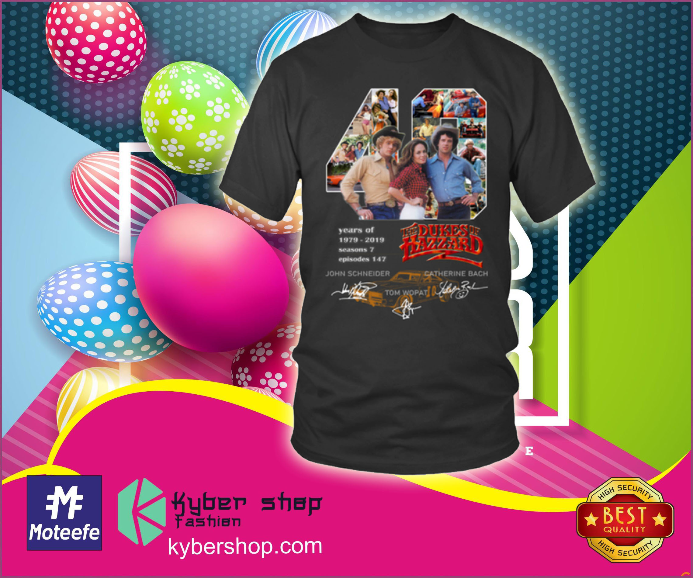40 years of the Dukes of Hazzard signature shirt