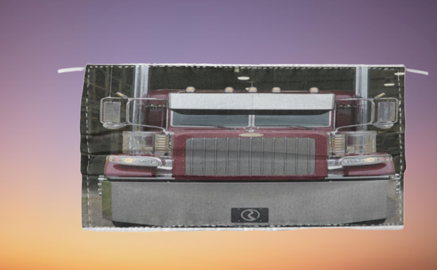 Peterbilt truck face mask