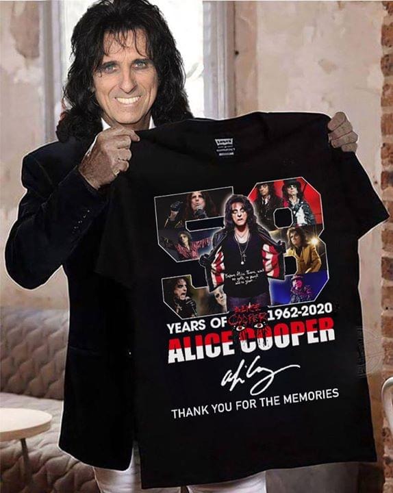 58 years of Alice Cooper thank you for the memories shirt