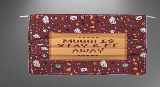 Muggles Stay 6 Ft Away face mask