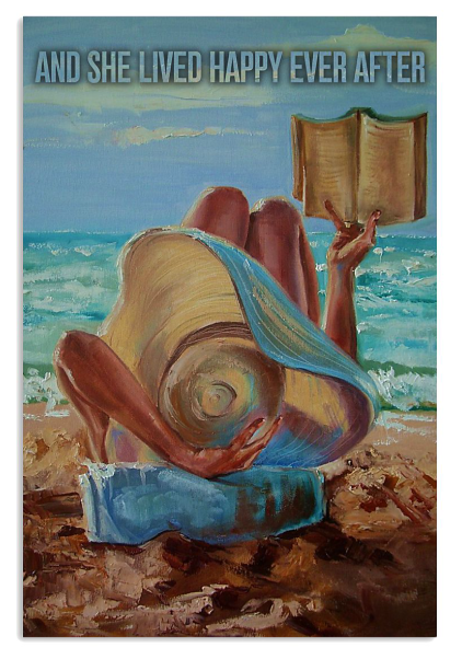Beach girl and she lived happy ever after poster