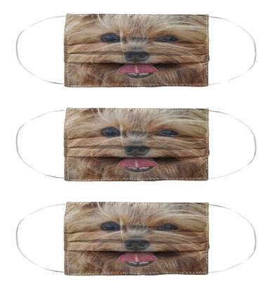 Yorkie 3d  cloth face mask
