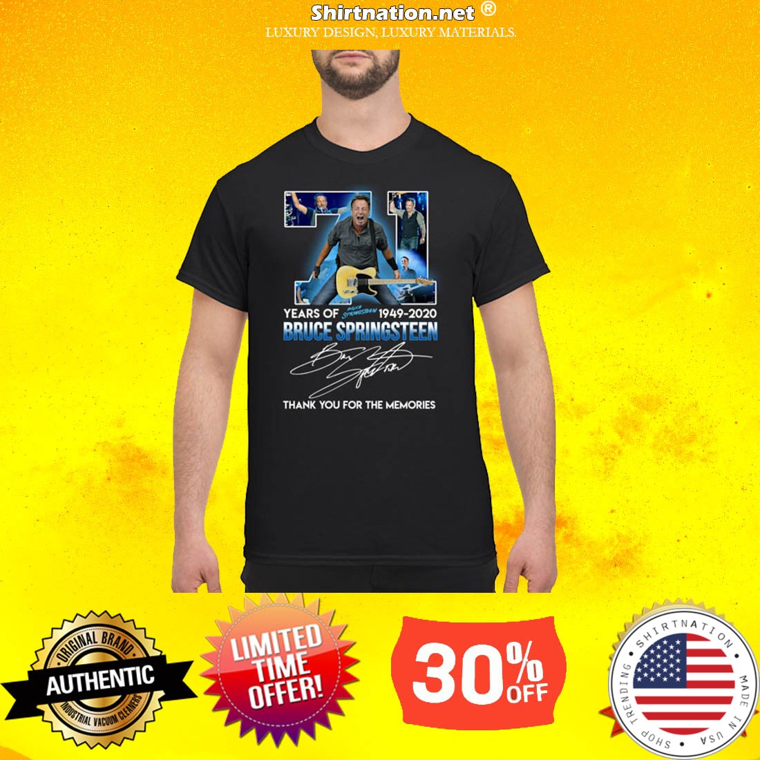 71 years of Bruce Springsteen 1949-2020 shirt