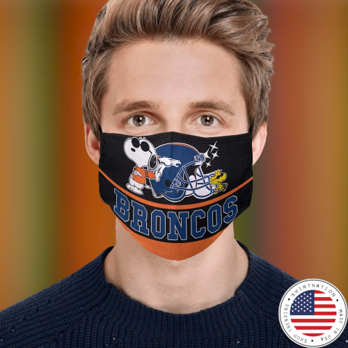 Snoopy Denver Broncos Face Mask