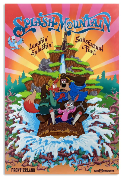 Splash mountain laughin splashin satisfactual fun poster