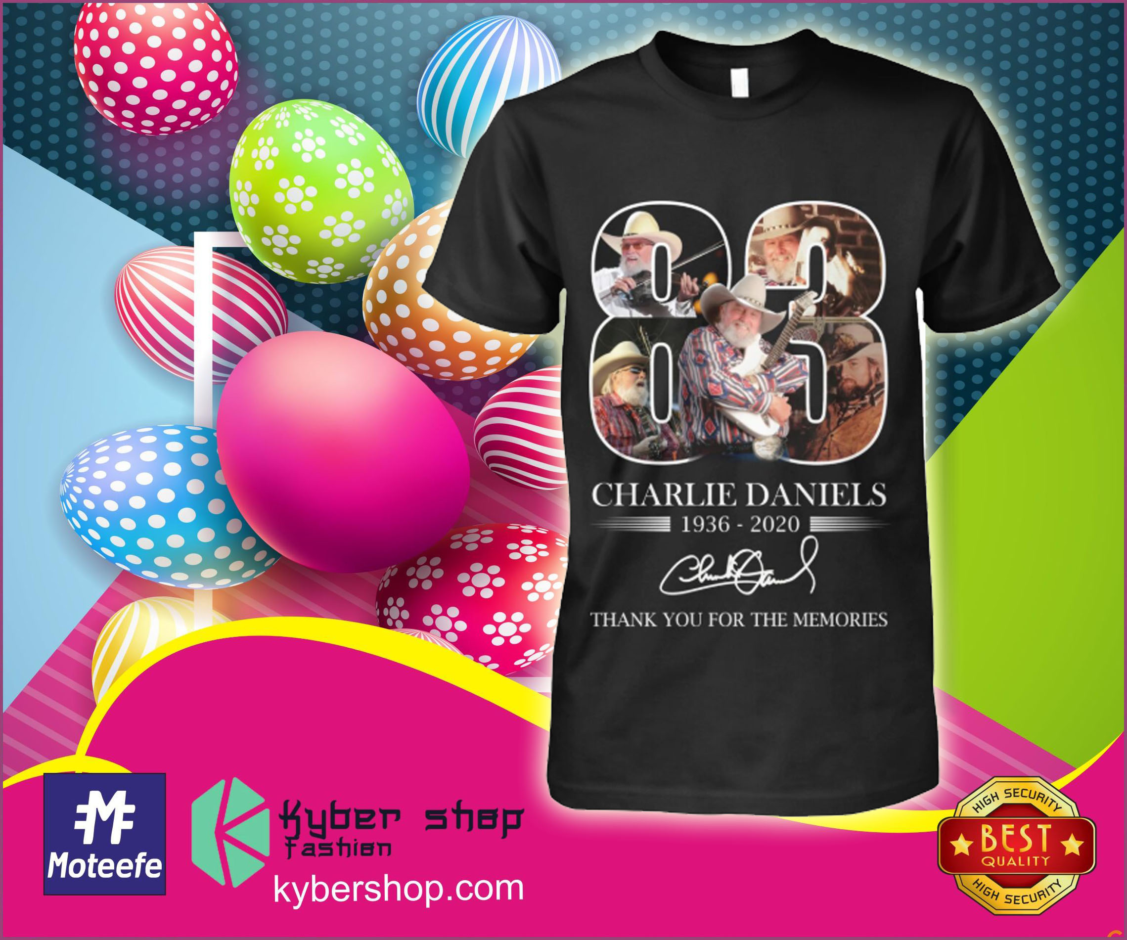 83 years Charlie Daniels 1936 2020 thank you for the memories shirt