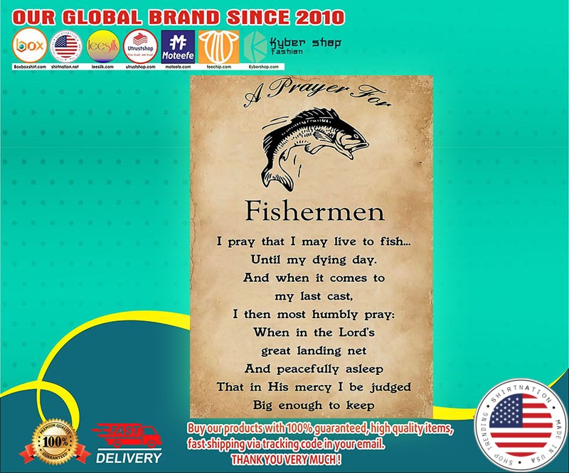 A prayer for fishermen lyrics poster