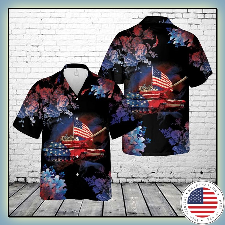 Abrams Battle Tank 4th Of July Hawaiian Shirt