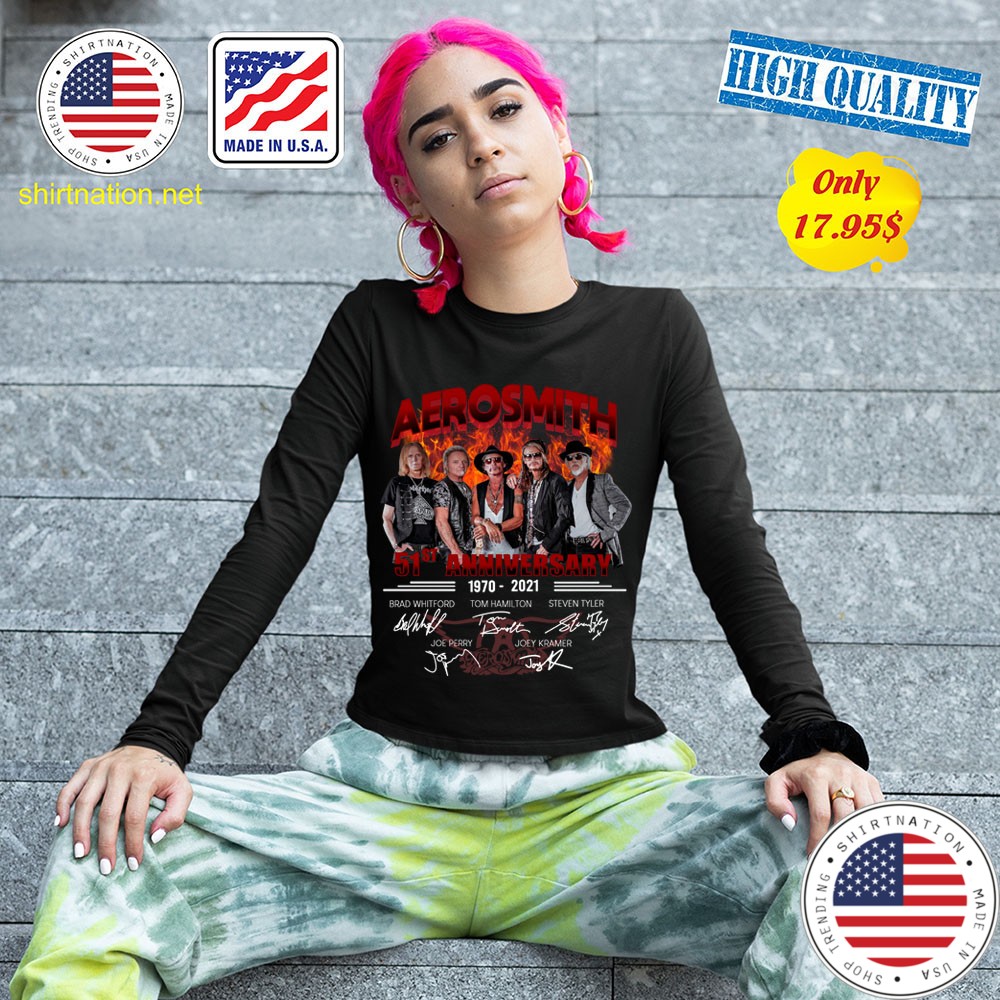 Aerosmith 51th anniversary 1970 2021 shirt 13