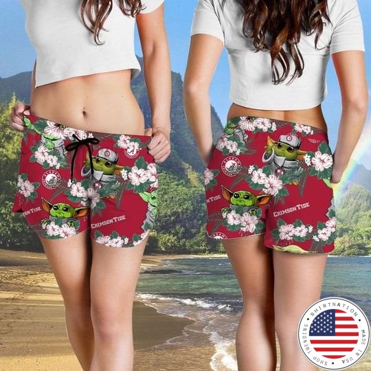 Alabama Crimson Tide And Yoda Hawaiian And Beach Short4