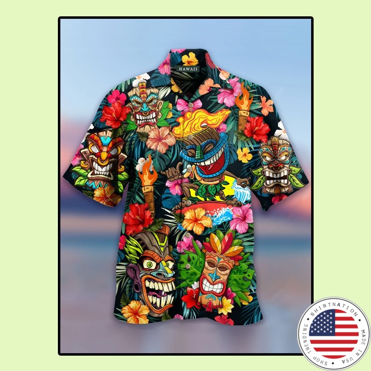 Aloha tiki hawaiian shirt