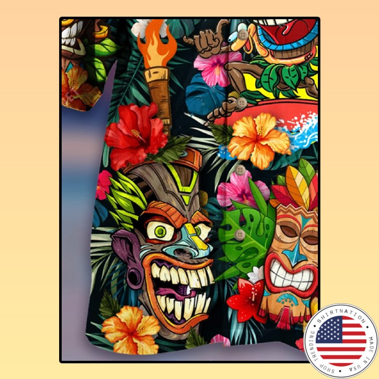 Aloha tiki hawaiian shirt1