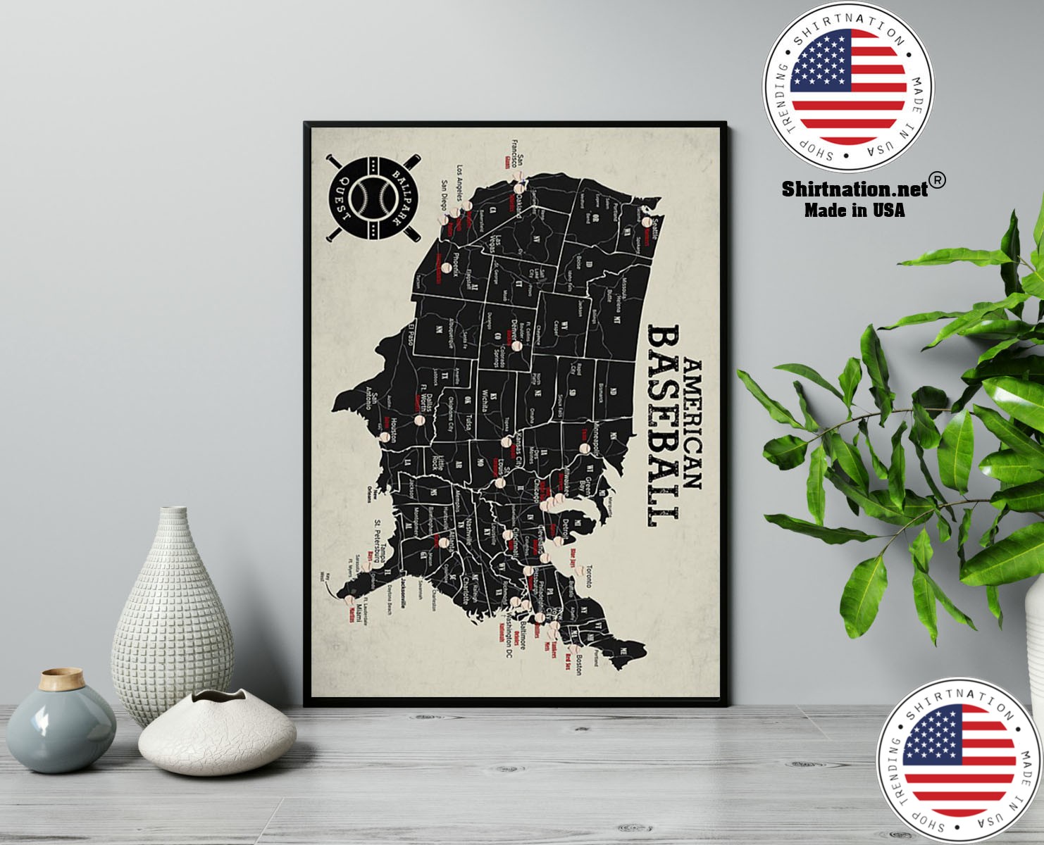 American baseball poster