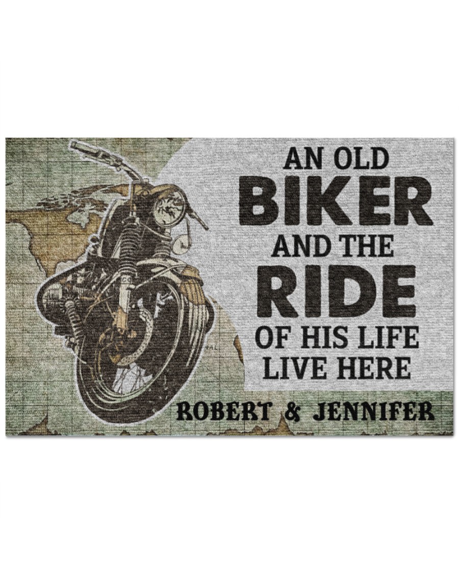 An old biker and the ride of his life live here doormat