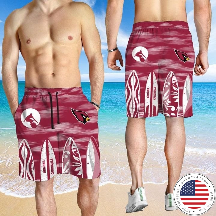 Arizona Cardinals HAWAIIAN And Beach SHORT3