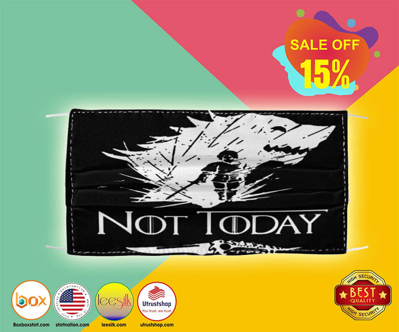 Arya Stark Not today cloth face mask