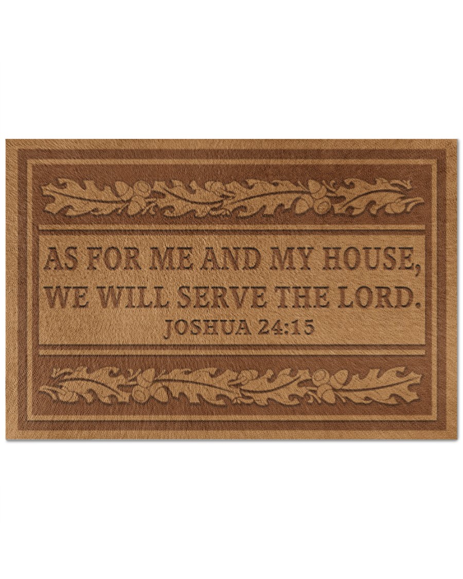 As for me and my house we will serve the lord doormat