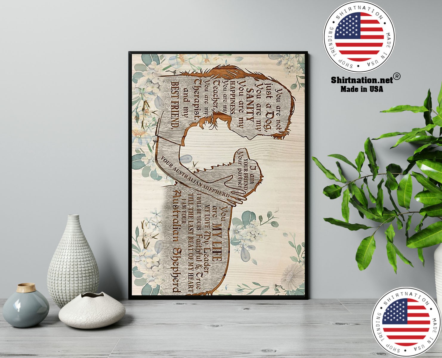 Australian shepherd I am your friend poster 13