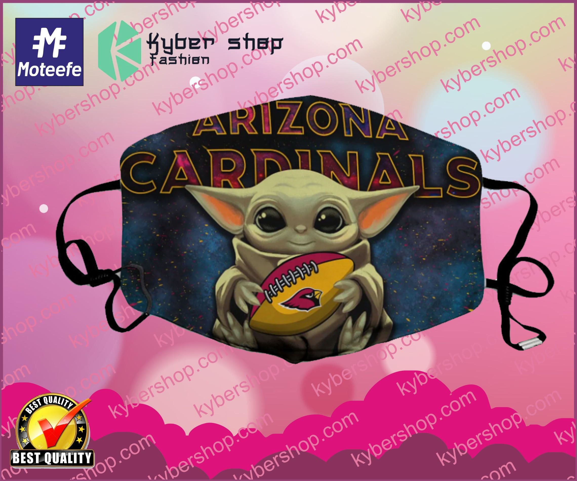 Baby Yoda Arizona Cardinals Face Mask