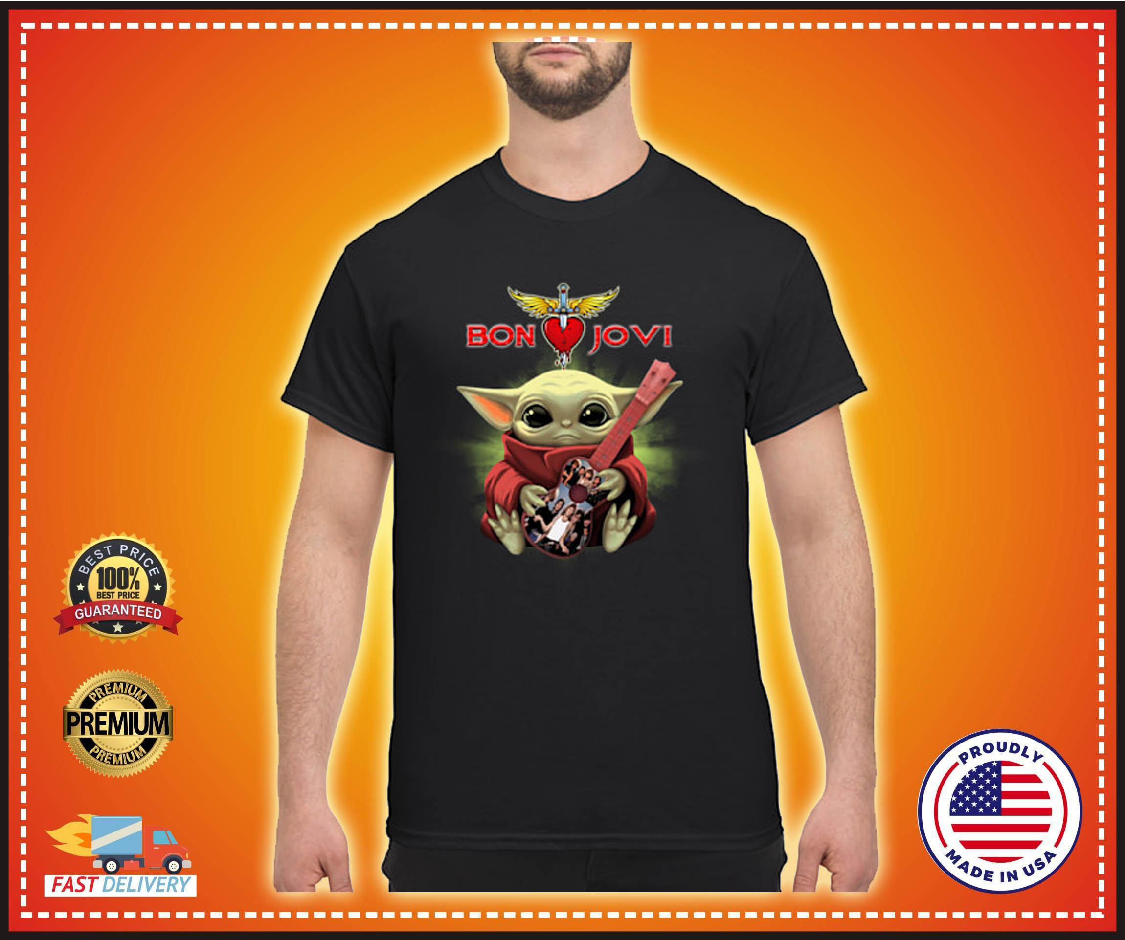 Baby Yoda Bon Jovi shirt