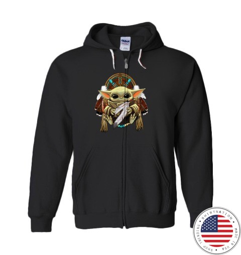 Baby yoda Native American shirt 13