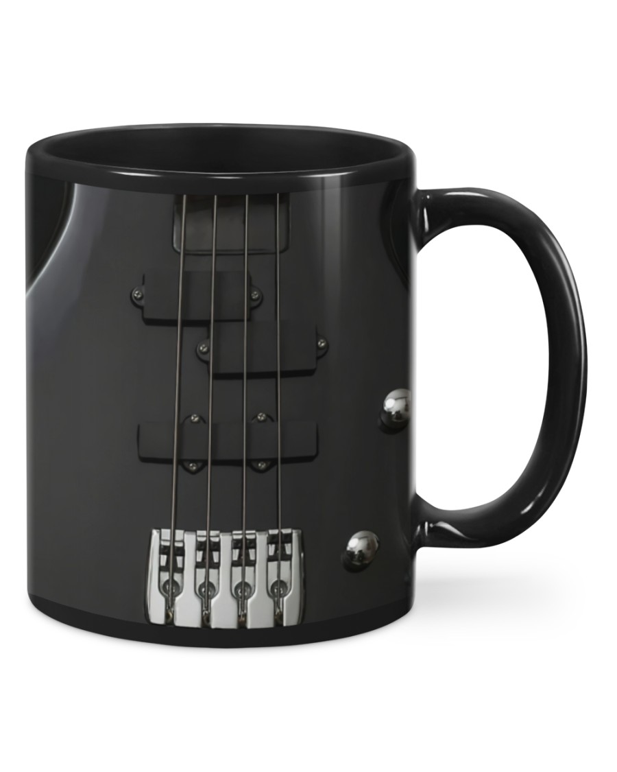 Bass Guitar Black Strings mug