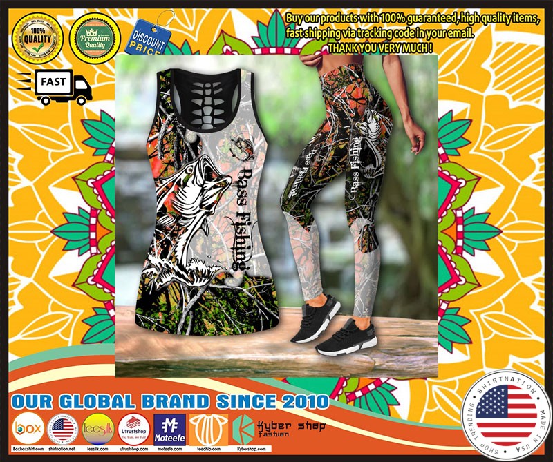 Bass fishing legging and tank top 4