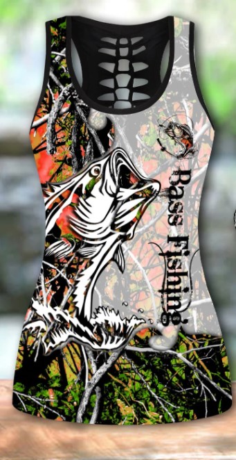 Bass fishing legging and tank top2