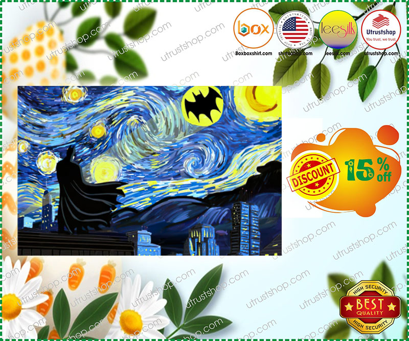 Batman the starry night poster