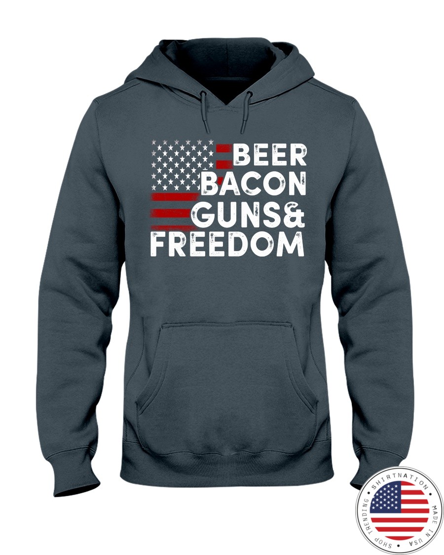 Beer Bacon Guns And Freedom Shirt4