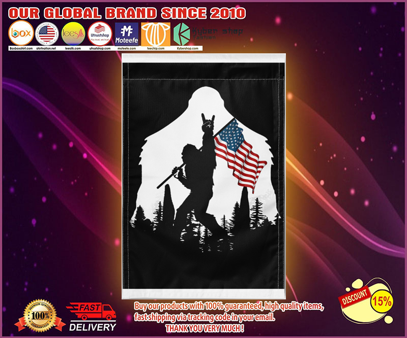 Bigfoot Ammerican flag