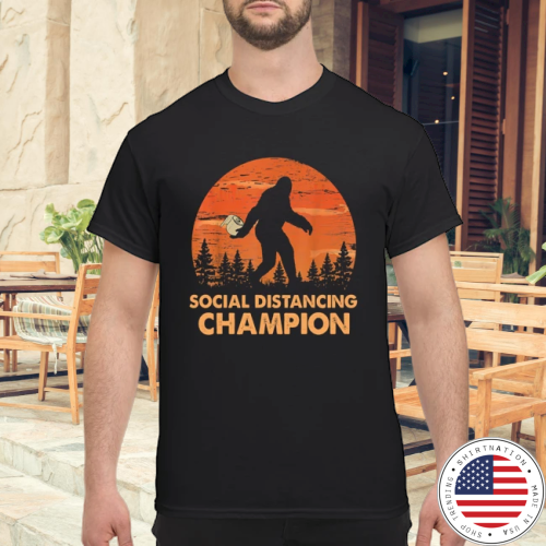 Bigfoot toilet paper social distancing champion shirt
