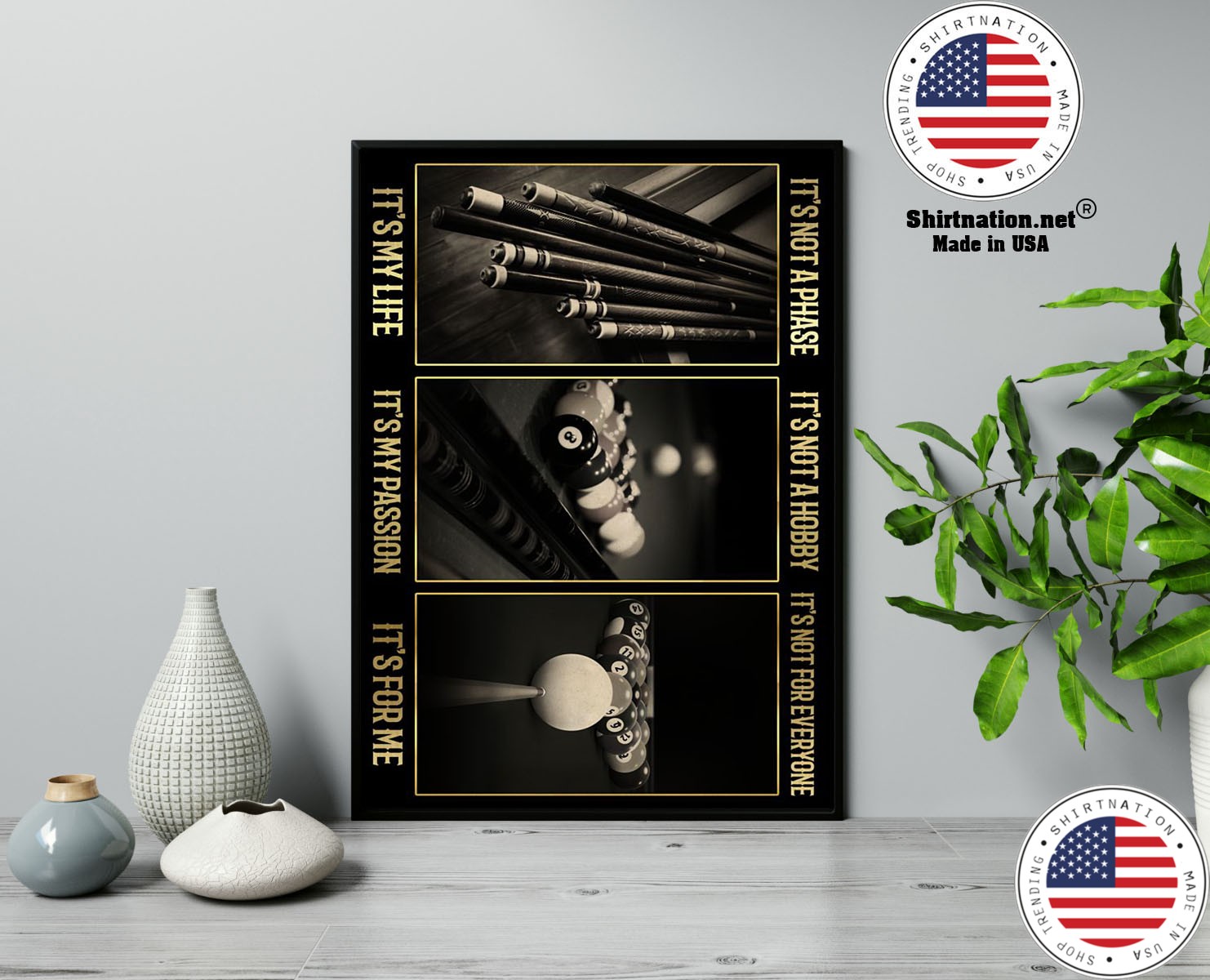 Billiard its not a phase its not a hobby its not for everyone poster 13