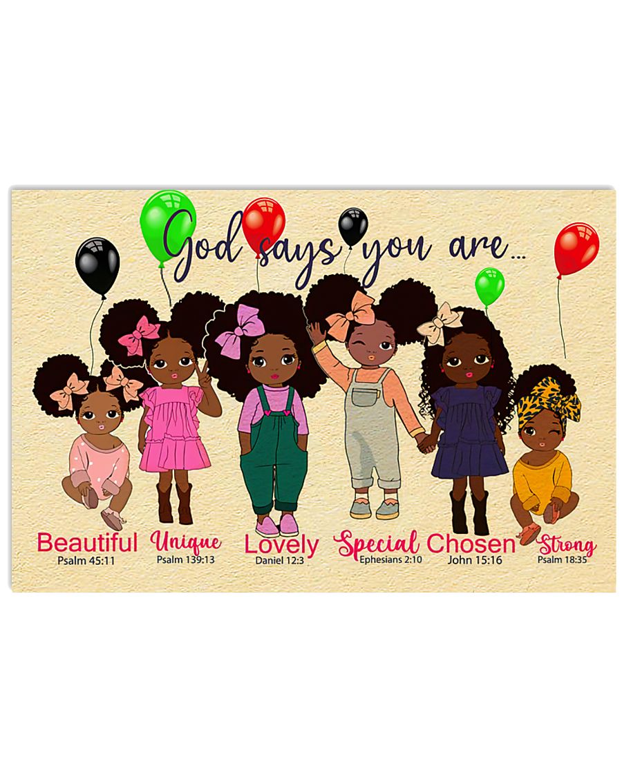 Black child God says you are poster