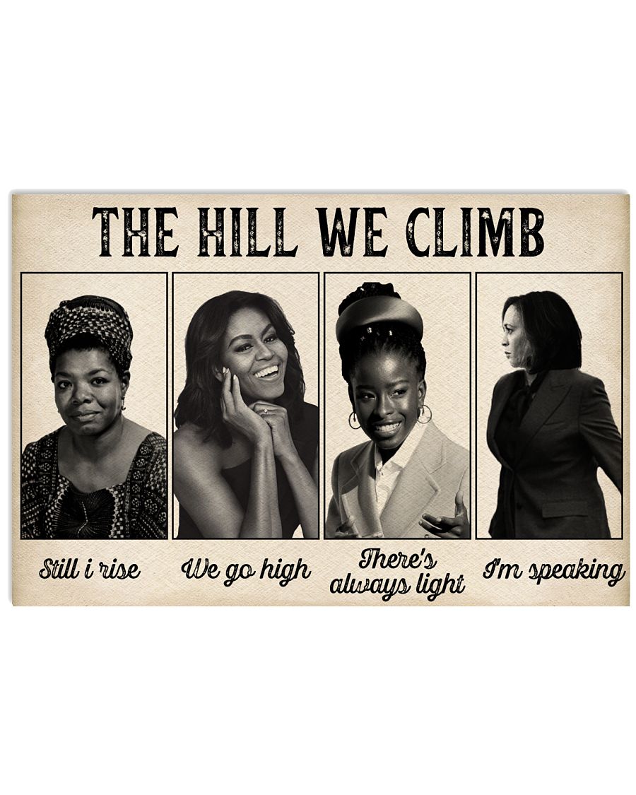 Black feminist The hill we climb poster