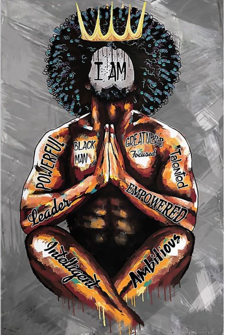 Black king I am black man poster