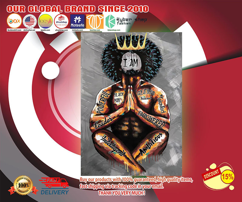 Black king I am black man poster